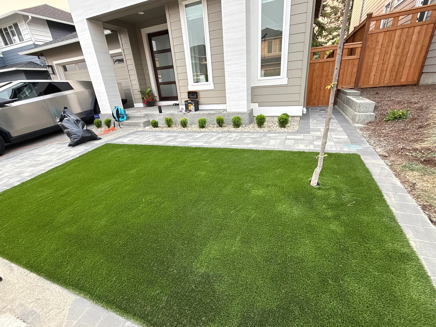 Front yard transformation final photo