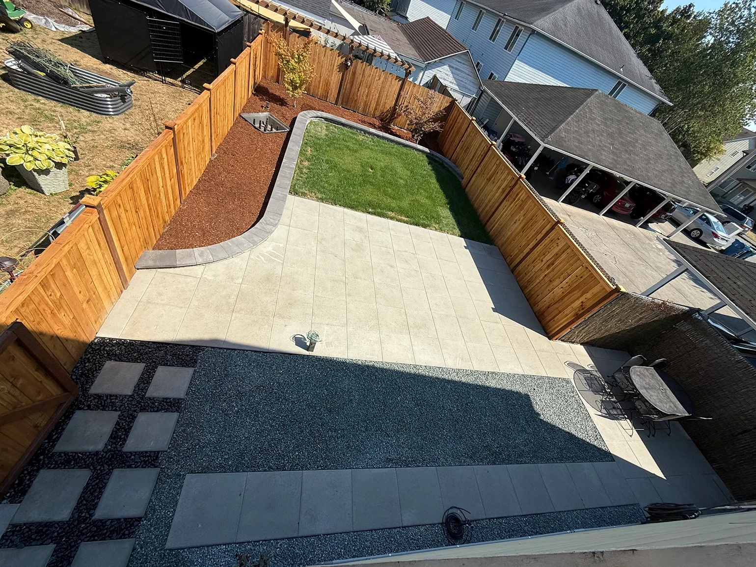 Completed backyard review photo