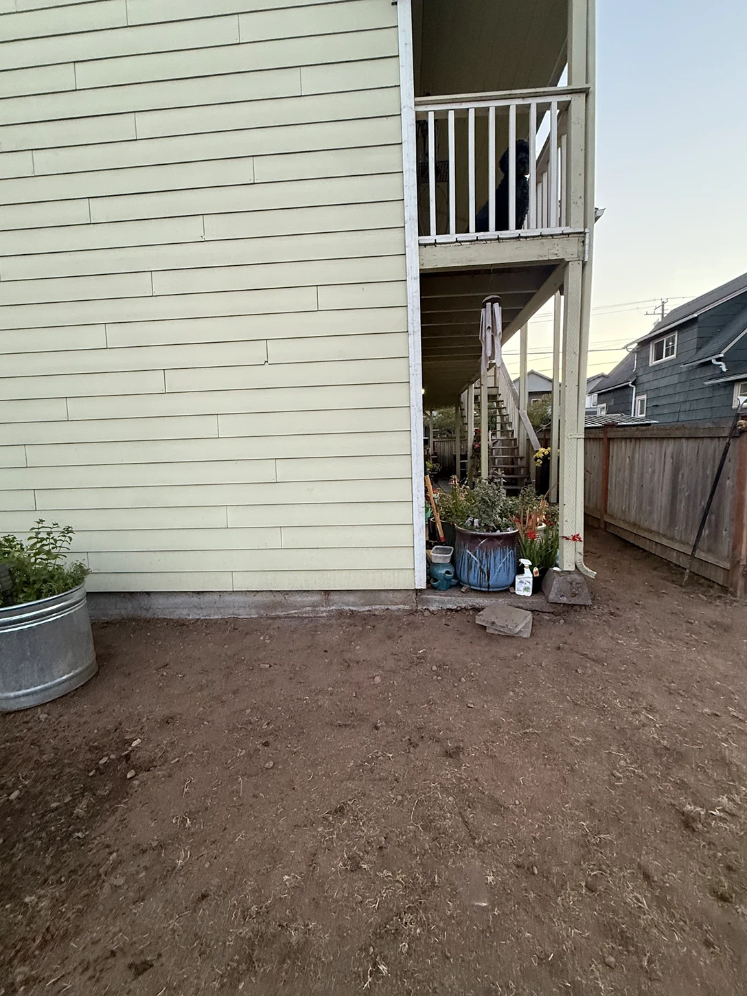 Backyard makeover in progress