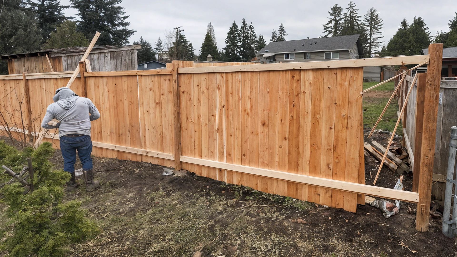 Fence Installation in Newcastle, WA by Acosta Landstone, photo 9