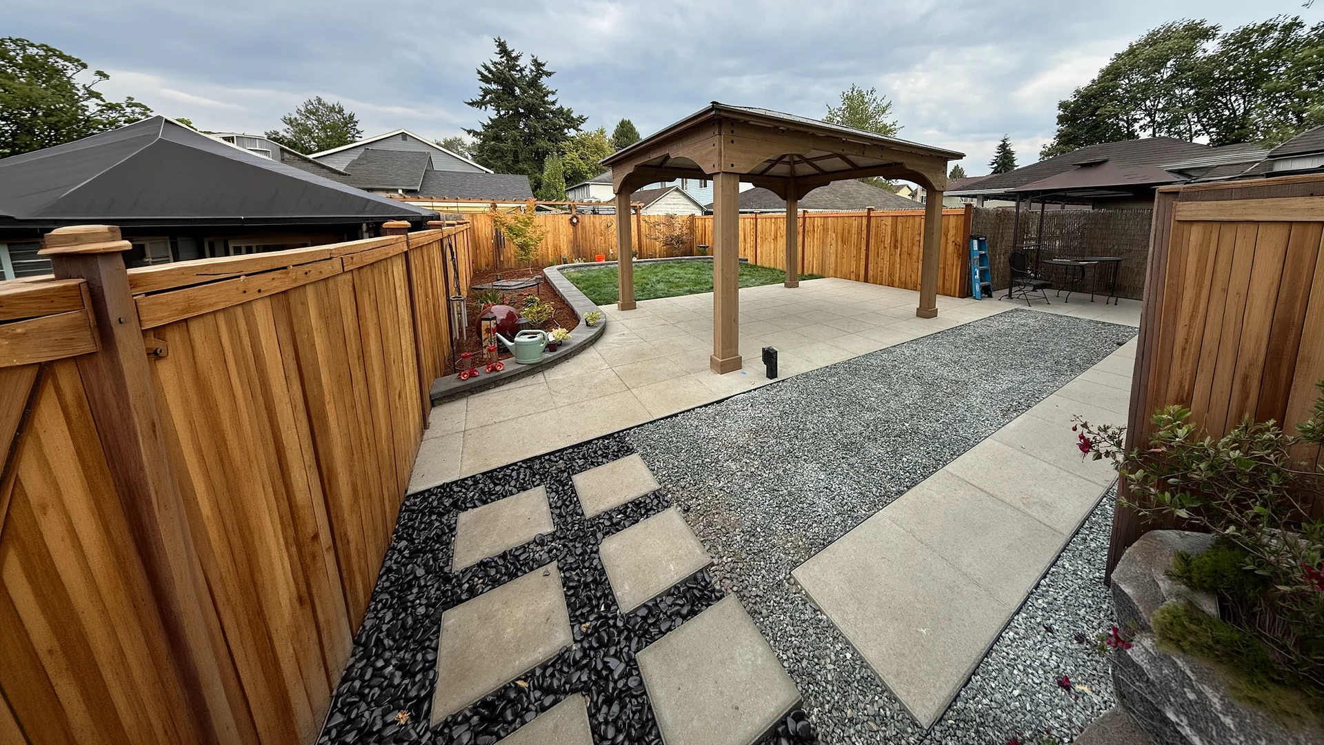 Backyard Transformation in Snohomish, WA by Acosta Landstone